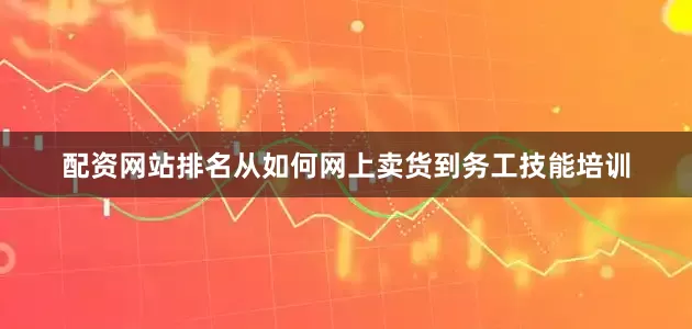 配资网站排名从如何网上卖货到务工技能培训